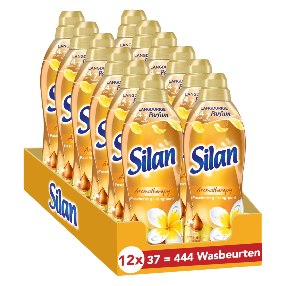 12x Silan Wasverzachter Aroma Therapy Fascinating Frangipani 37 Wasbeurten 851 ml