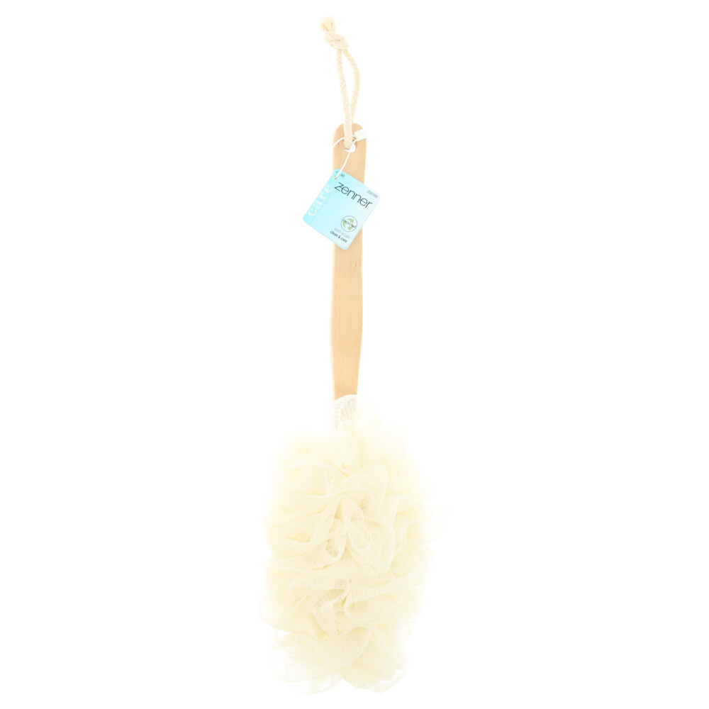 2x Zenner Bad Puff-Borstel Offwhite 1 Stuk