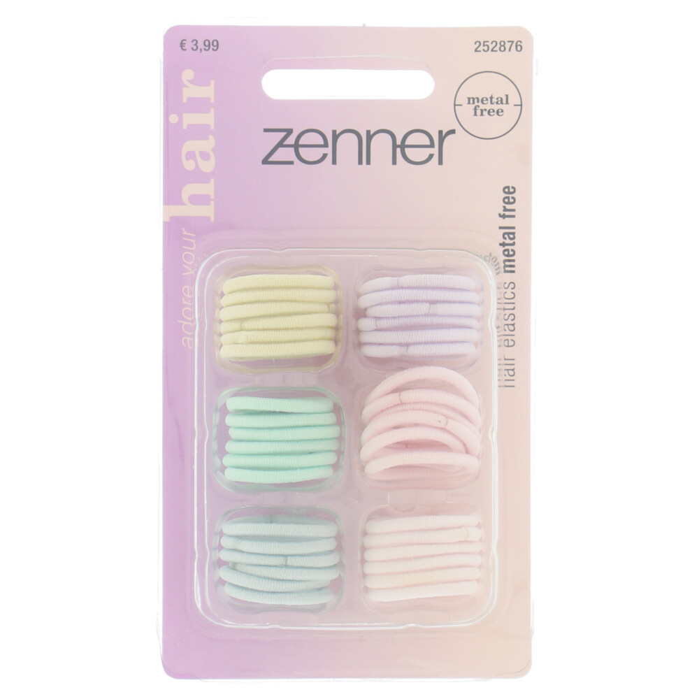 Zenner Kids Haarelastieken Pastel 36 stuks