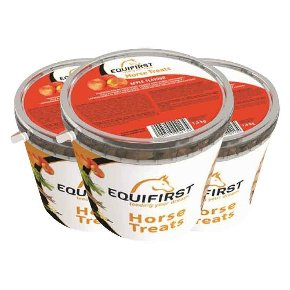 3x EquiFirst Horse Treats Appel 1,5 kg