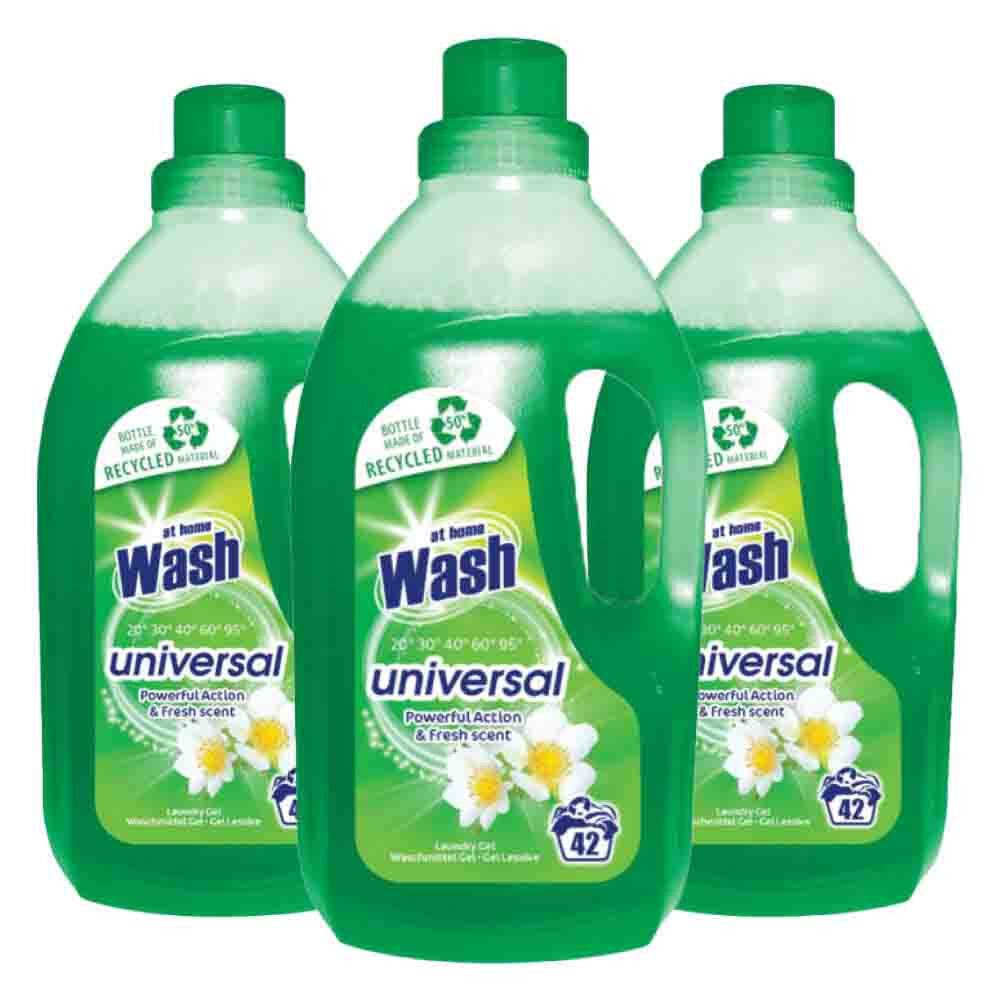 3x At Home Wasmiddel Universeel 42 Wasbeuren Universeel 1,5 liter
