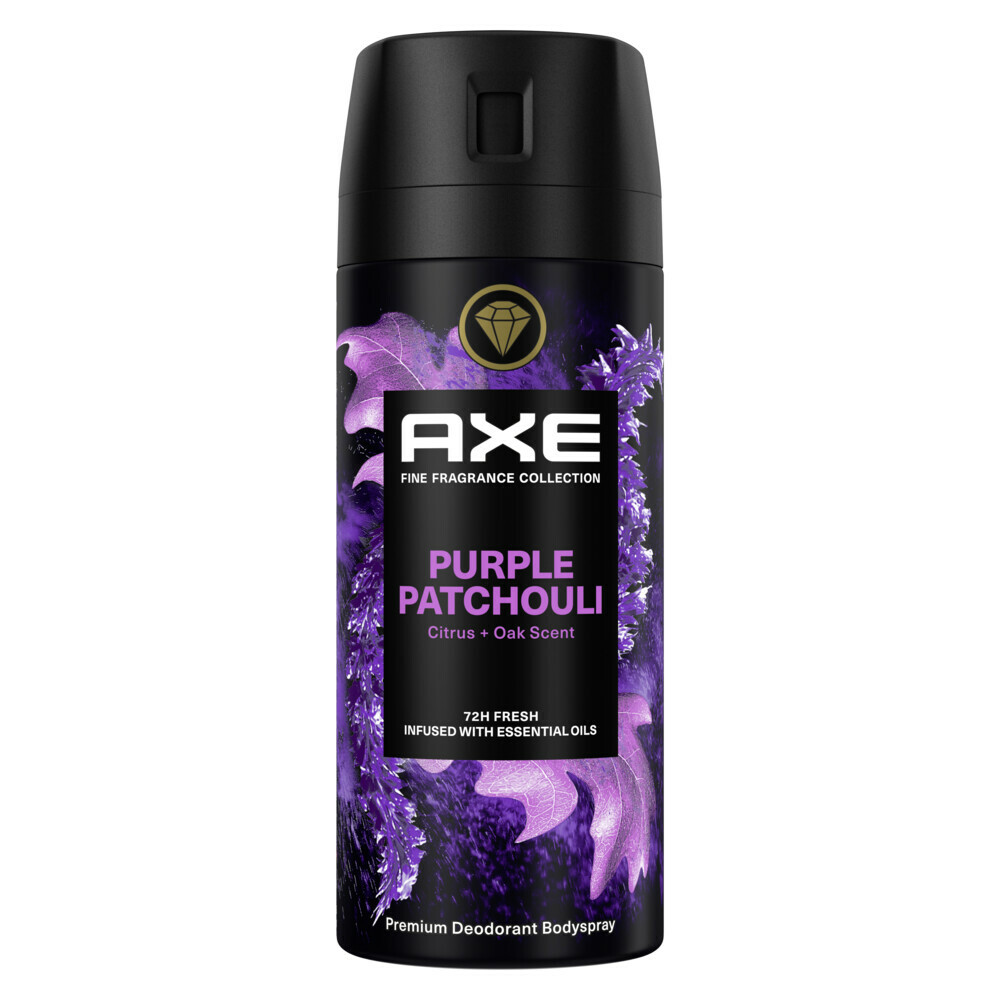 2+2 gratis: Axe Deodorant Bodyspray Purple Patchouli 150 ml