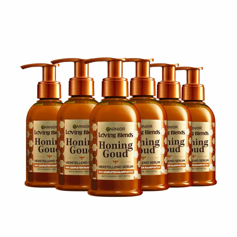 6x Garnier Loving Blends Honing Goud Haarsserum 115 ml