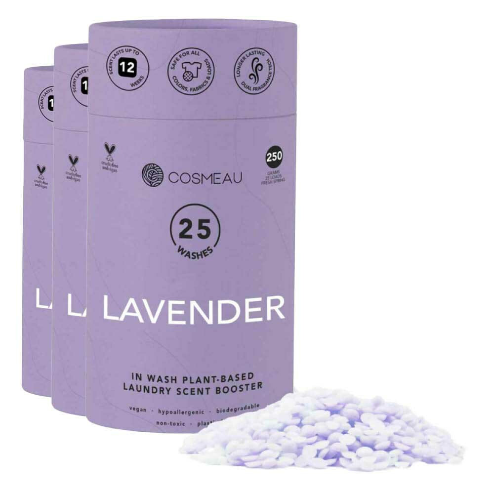 3x Cosmeau Geurbooster 25 Wasbeurten Lavendel 250 gr