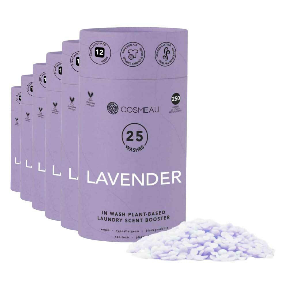 6x Cosmeau Geurbooster 25 Wasbeurten Lavendel 250 gr