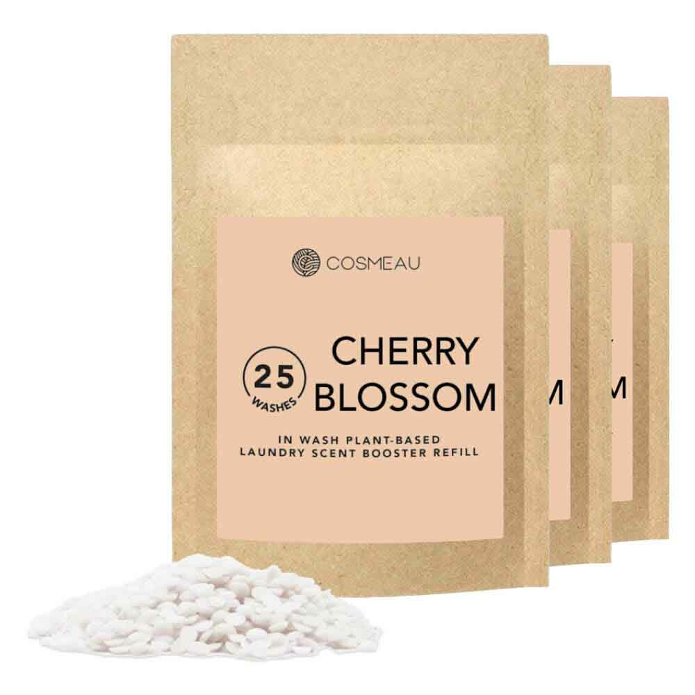 3x Cosmeau Geurbooster 25 Wasbeurten Navulling Kersenbloesom 250 gr
