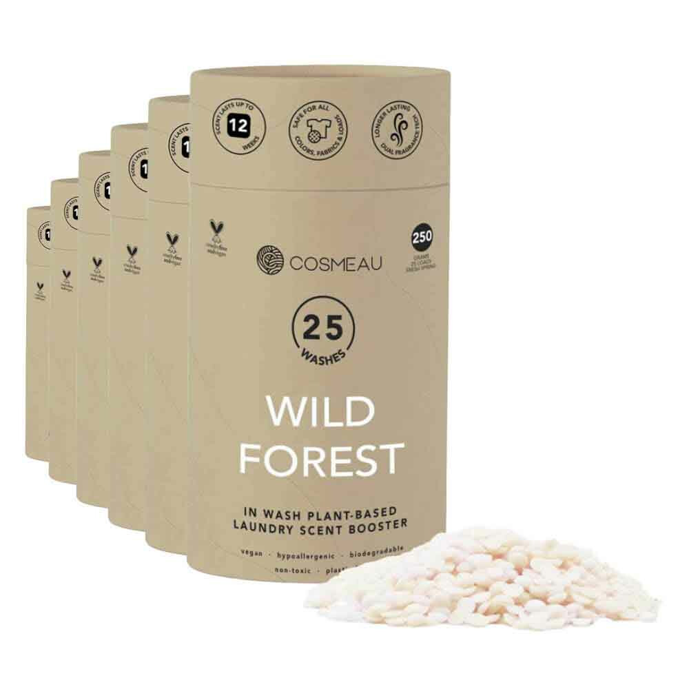 6x Cosmeau Geurbooster 25 Wasbeurten Wild Forest 250 gr