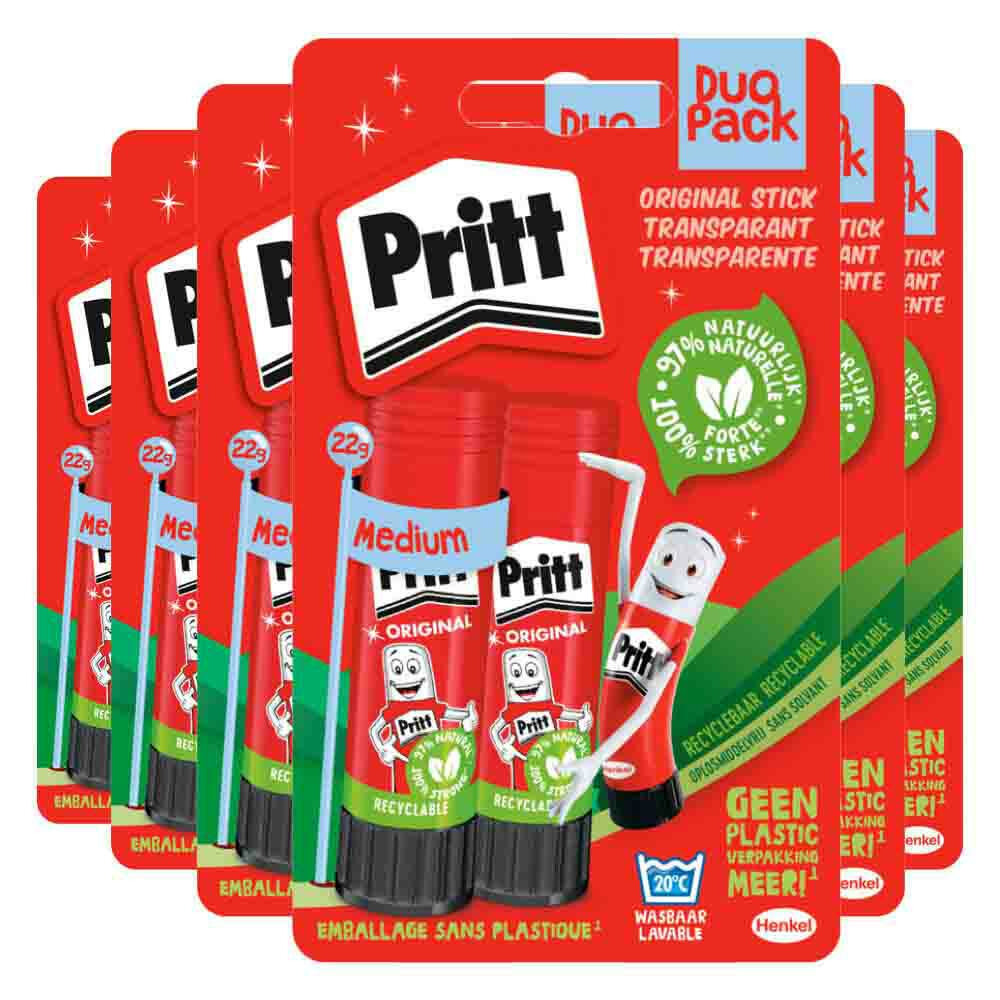 6x Pritt Stick Original 2 x 22 gr