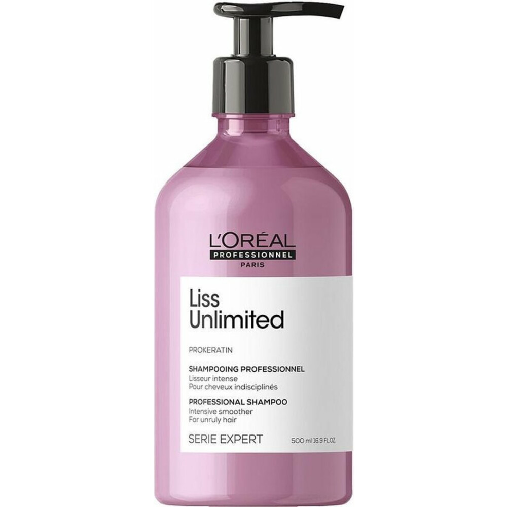 Serie Expert Liss Unlimited Shampoo Intensieve Gladmakende Shampoo Voor Weerbarstig Haar 500ml