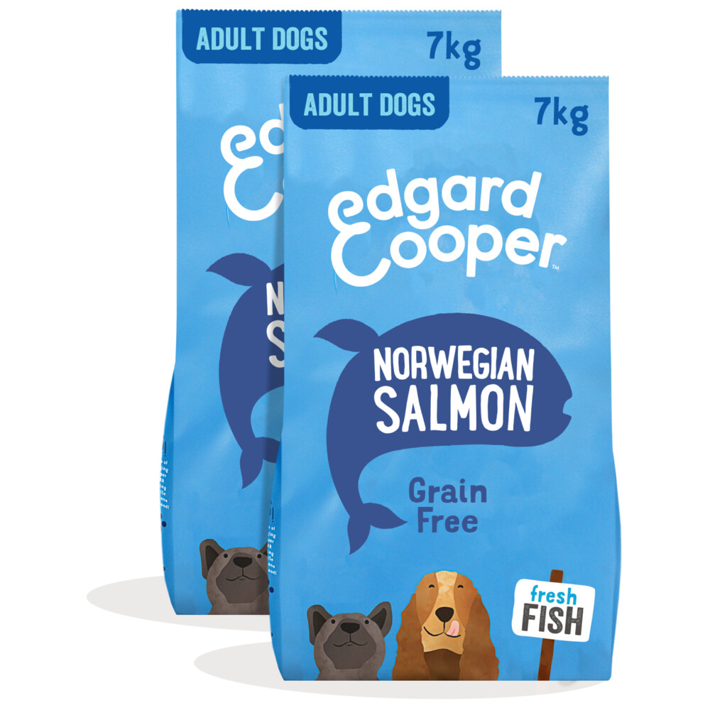 2x Edgard&Cooper Hondenvoer Droog Noorse Zalm 7 kg