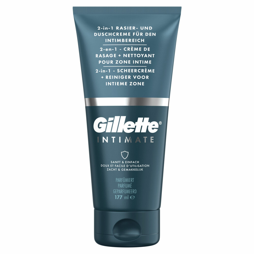 6x Gillette Intimate 2-In-1 Scheercrème&Reiniger 177 ml