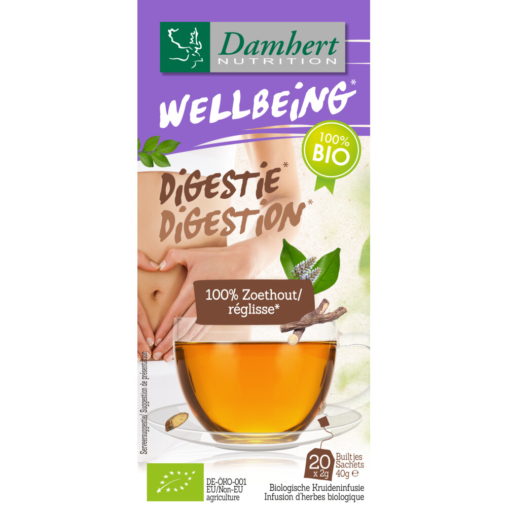 Damhert Wellbeing Thee Zoethout 20 stuks