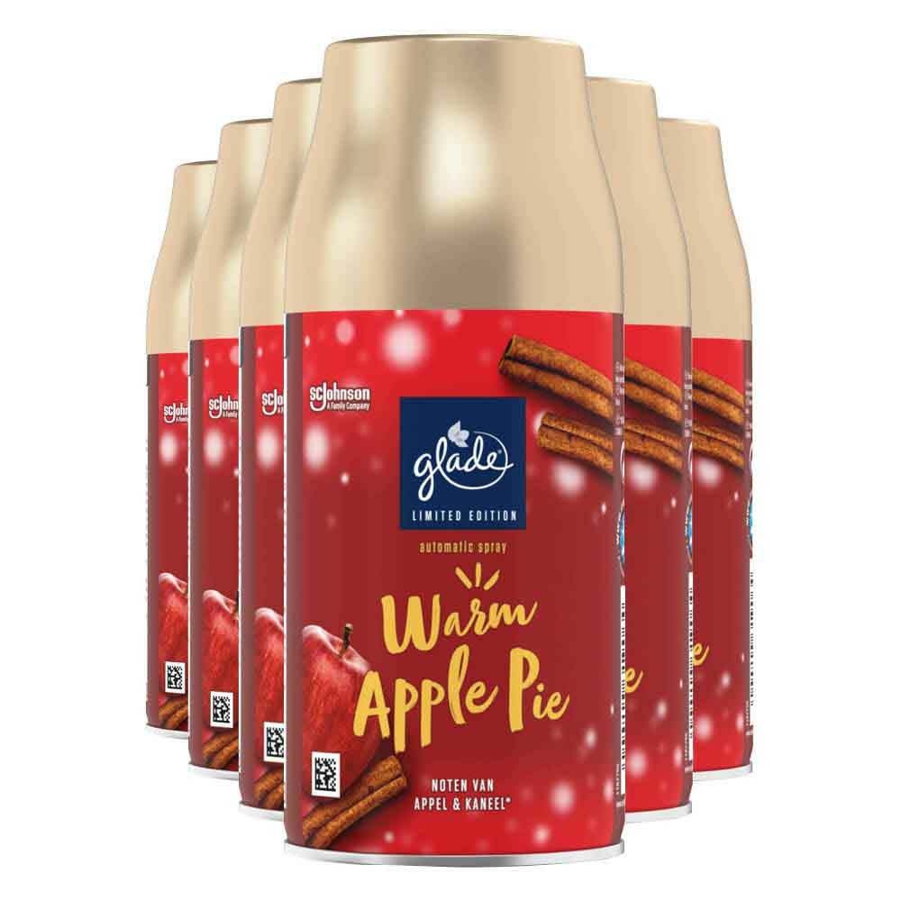 6x Glade Automatic Spray Navulling Warm Apple Pie 269 ml