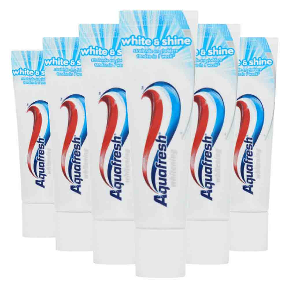 6x Aquafresh White Mini Tandpasta 15 ml