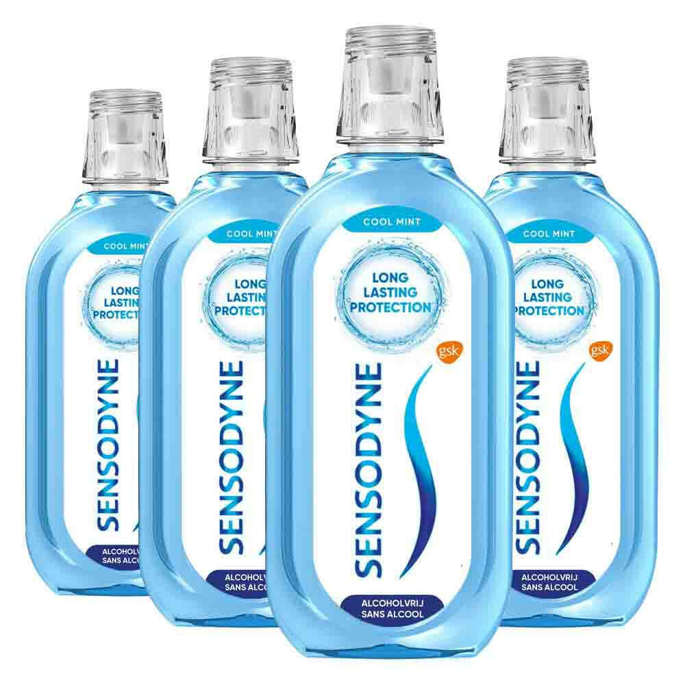 4x Sensodyne Mondwater Fresh&Cool 500 ml