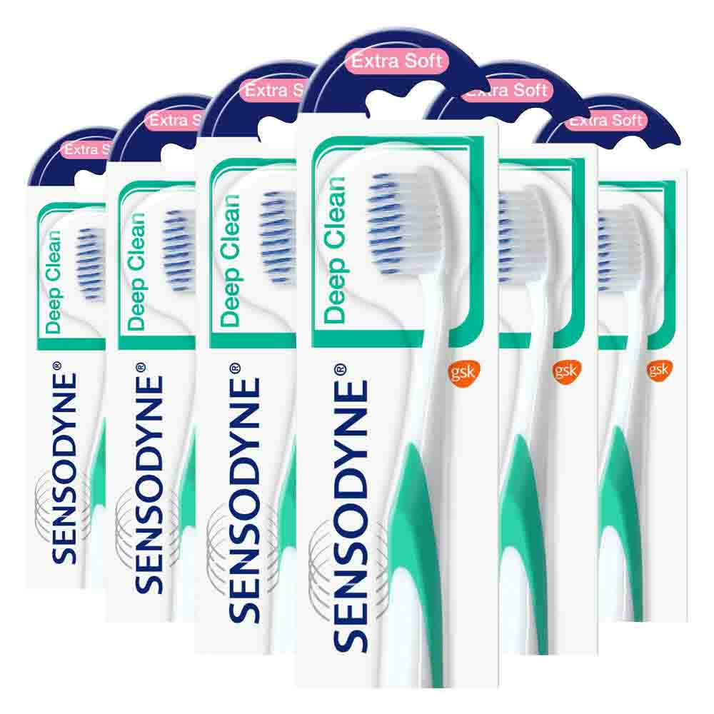 6x Sensodyne Tandenborstel Deep Clean Extra Soft