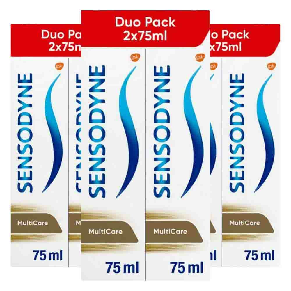 3x Sensodyne Tandpasta MultiCare Duo 2 x 75 ml