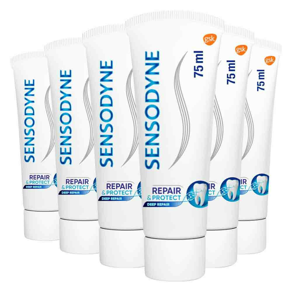 6x Sensodyne Tandpasta Repair&Protect Cool Mint 75 ml