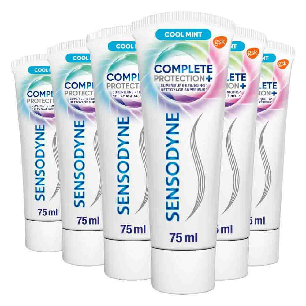 6x Sensodyne Tandpasta Complete Protection + Cool Mint 75 ml