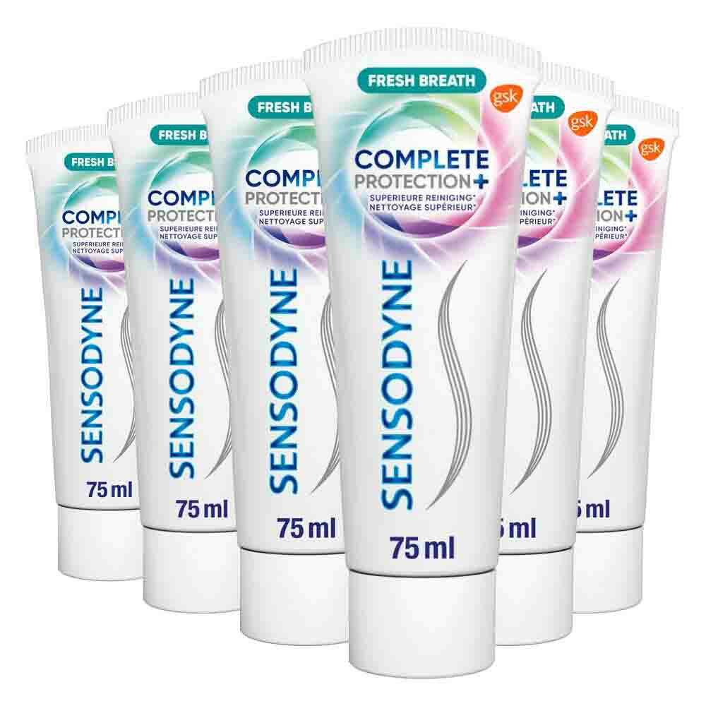 6x Sensodyne Tandpasta Complete Protection + Fresh Breath 75 ml