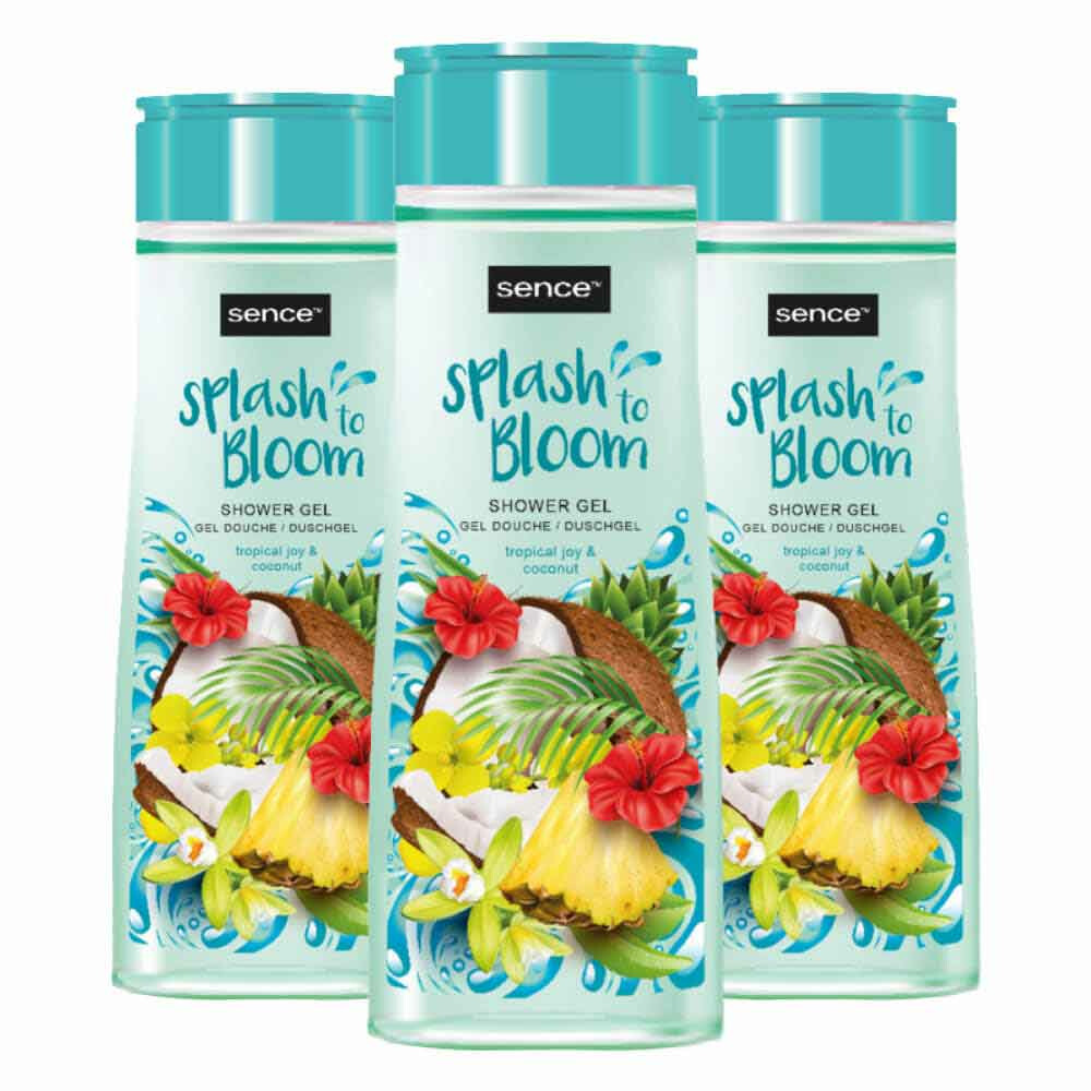 3x Sence Douchegel Tropical Joy&Coconut 300 ml