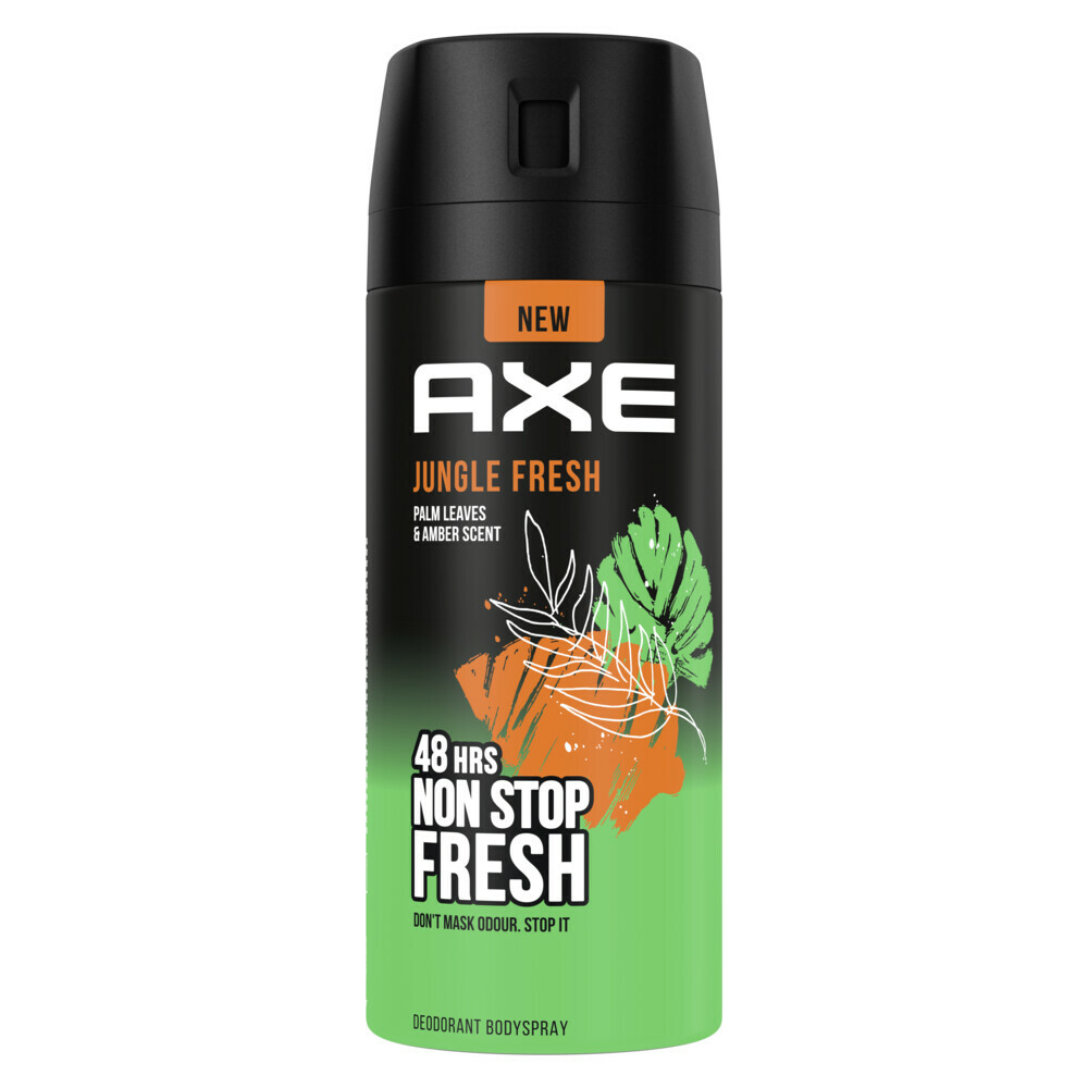 2+2 gratis: Axe Deodorant Bodyspray Jungle Fresh 150 ml