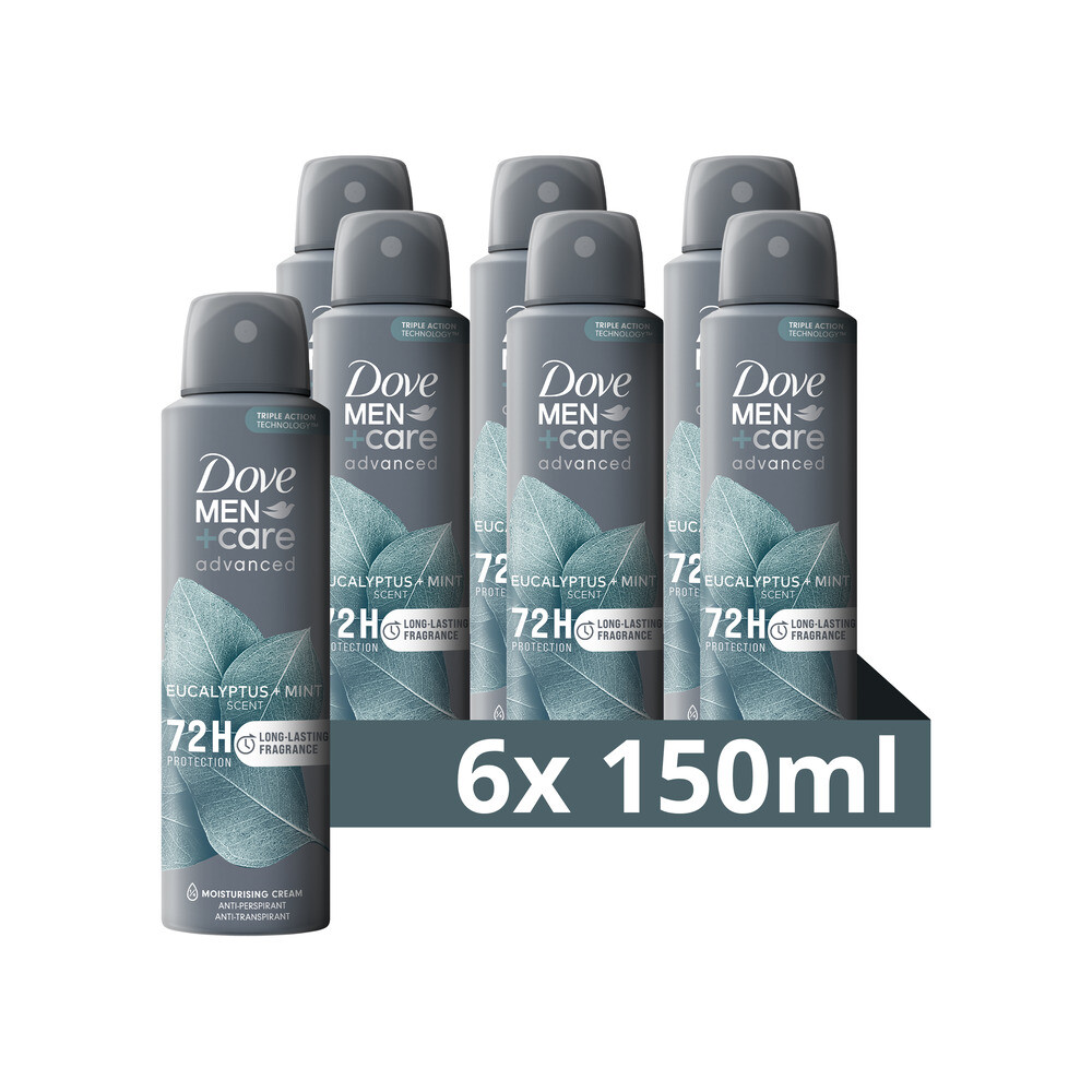 6x Dove Deodorant Men+ Care Eucalyptus + Mint 150 ml