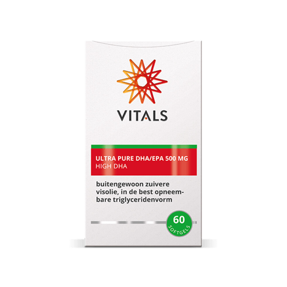 Gratis Verzending: 2x Vitals Ultra Pure EPA/DHA 500mg 60 softgels