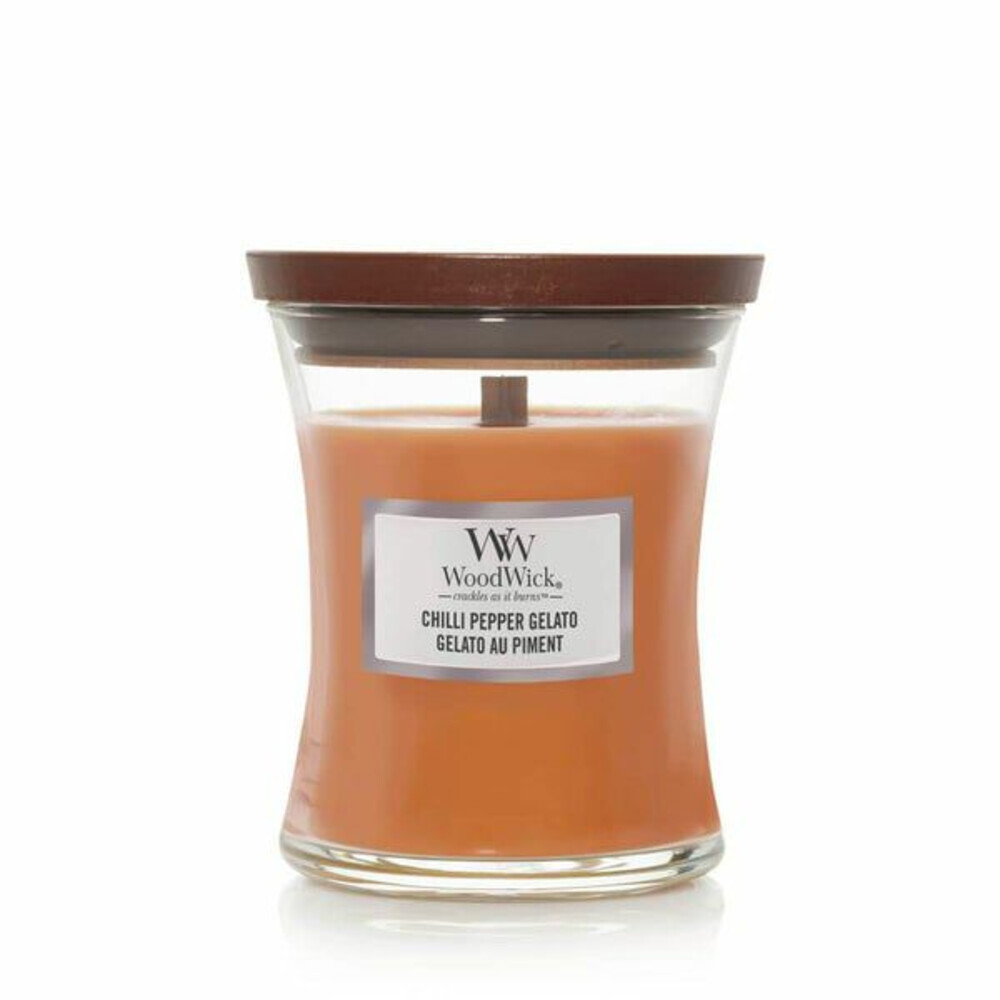 1+1 gratis: WoodWick Geurkaars Medium Chili Pepper Gelato 275 gr
