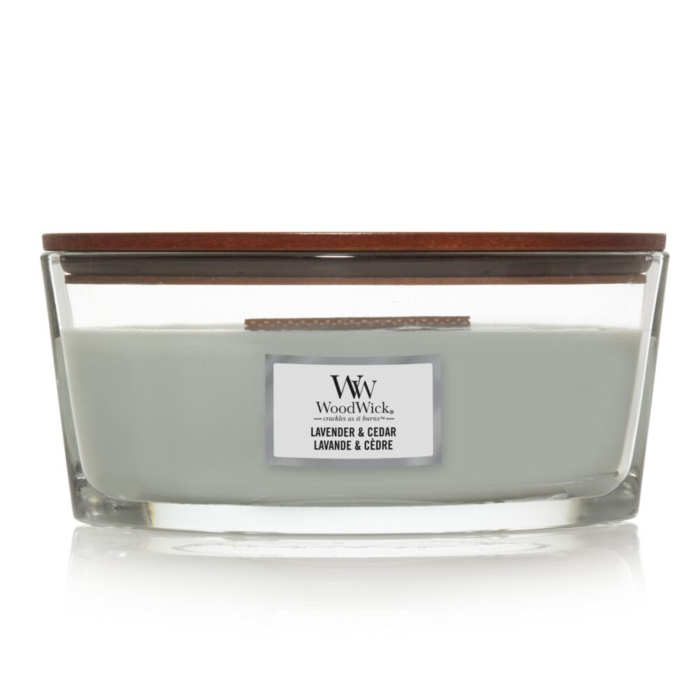 WoodWick Geurkaars Ellipse Lavender&Cedar 454 gr