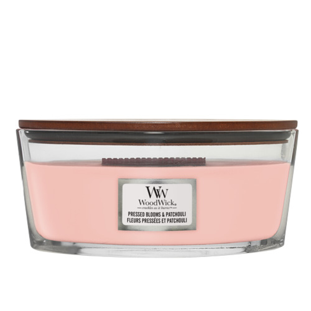 WoodWick Geurkaars Ellipse Pressed Blooms&Patchouli 454 gr