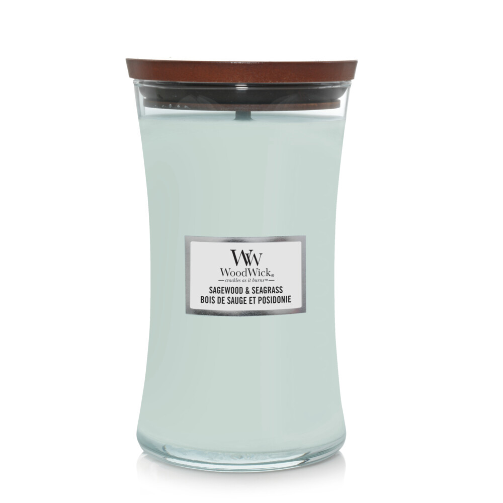 WoodWick Geurkaars Large Sagewood&Seagrass 611 gr