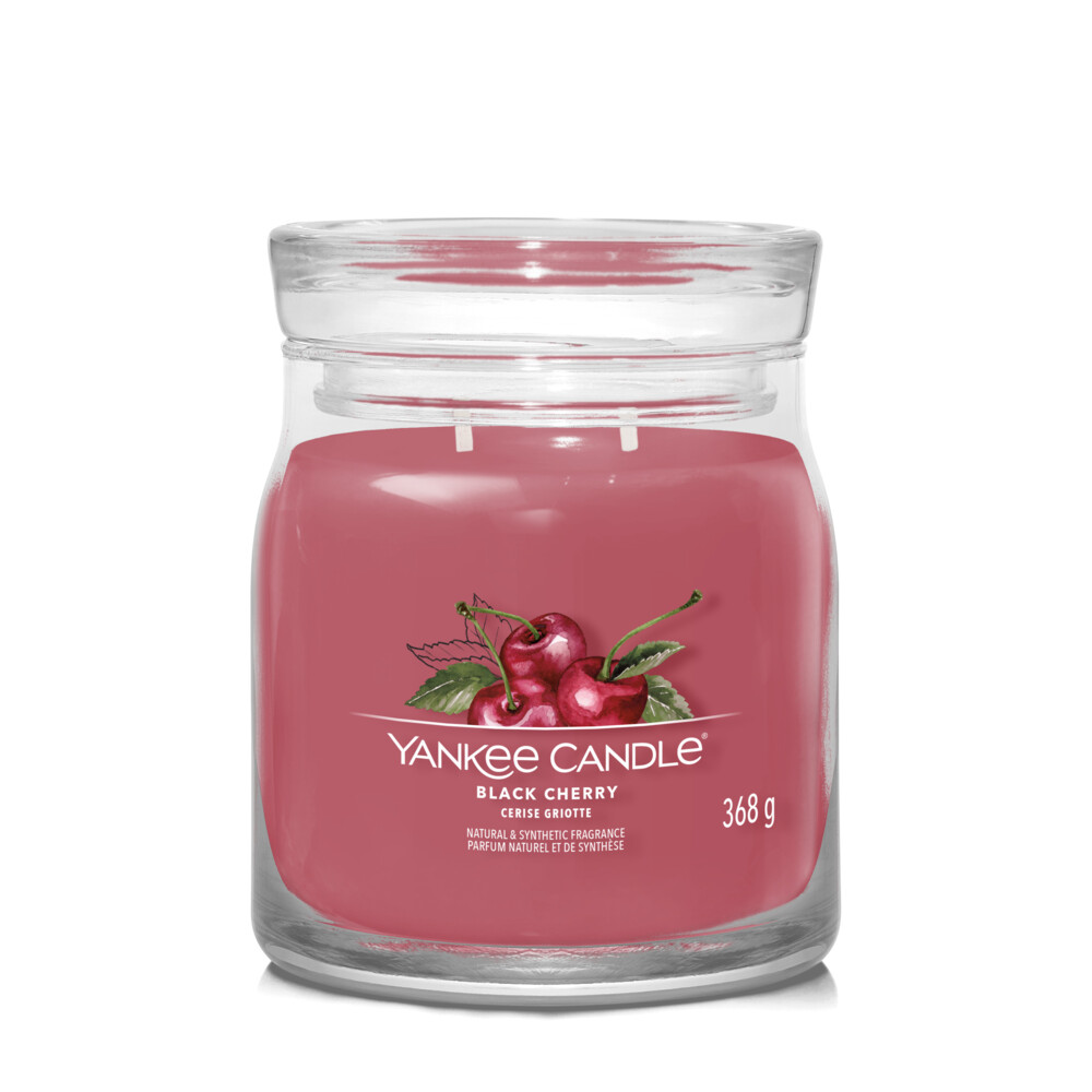 Yankee Candle Geurkaars Medium Jar Black Cherry Signature 368 gr