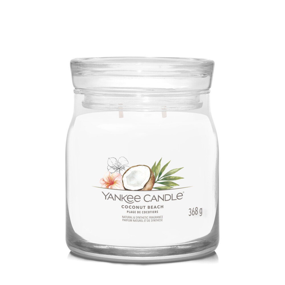 Yankee Candle Geurkaars Medium Jar Coconut Beach Signature 368 gr