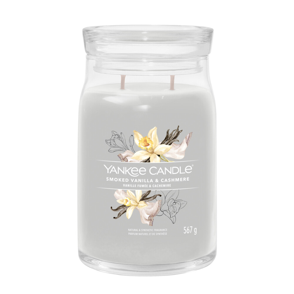 Yankee Candle Geurkaars Large Jar Smoked Vanilla&Cashmere Signature 567 gr