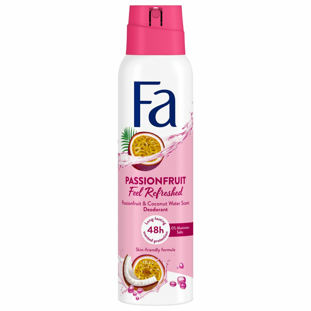 6x Fa Deodorant Spray Passion Fruit 150 ml
