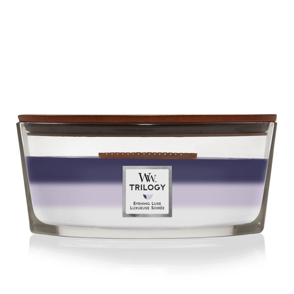 WoodWick Geurkaars Ellipse Trilogy Evening Luxe 454 gr