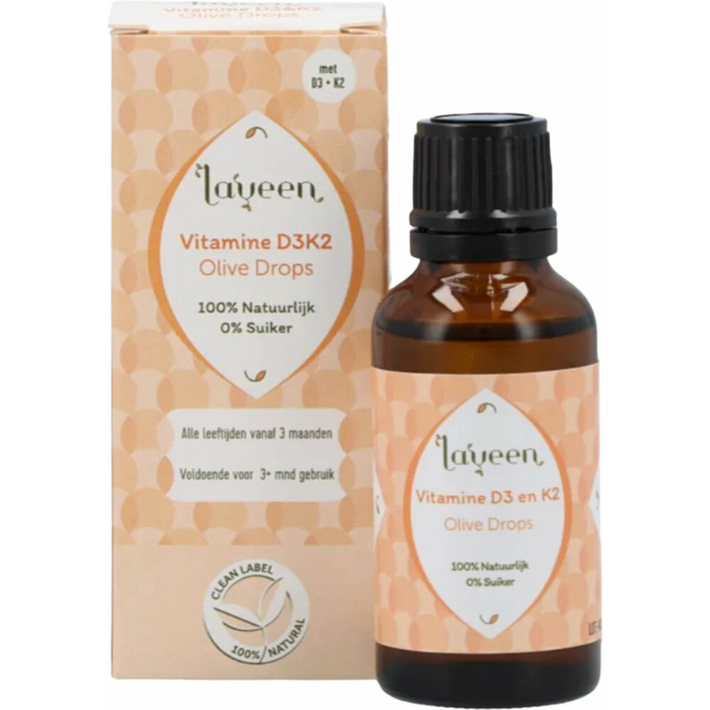 Laveen Olive Drops Vitaminen D3&K2 30 ml