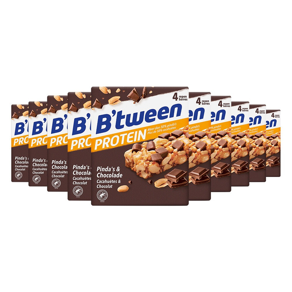 10x Hero B'tween Protein Pinda & Chocolade 4x24gr
