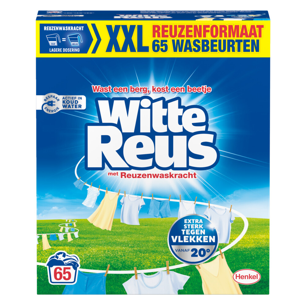 Witte Reus Wasmiddel Poeder 65 Wasbeurten 3,25 kg