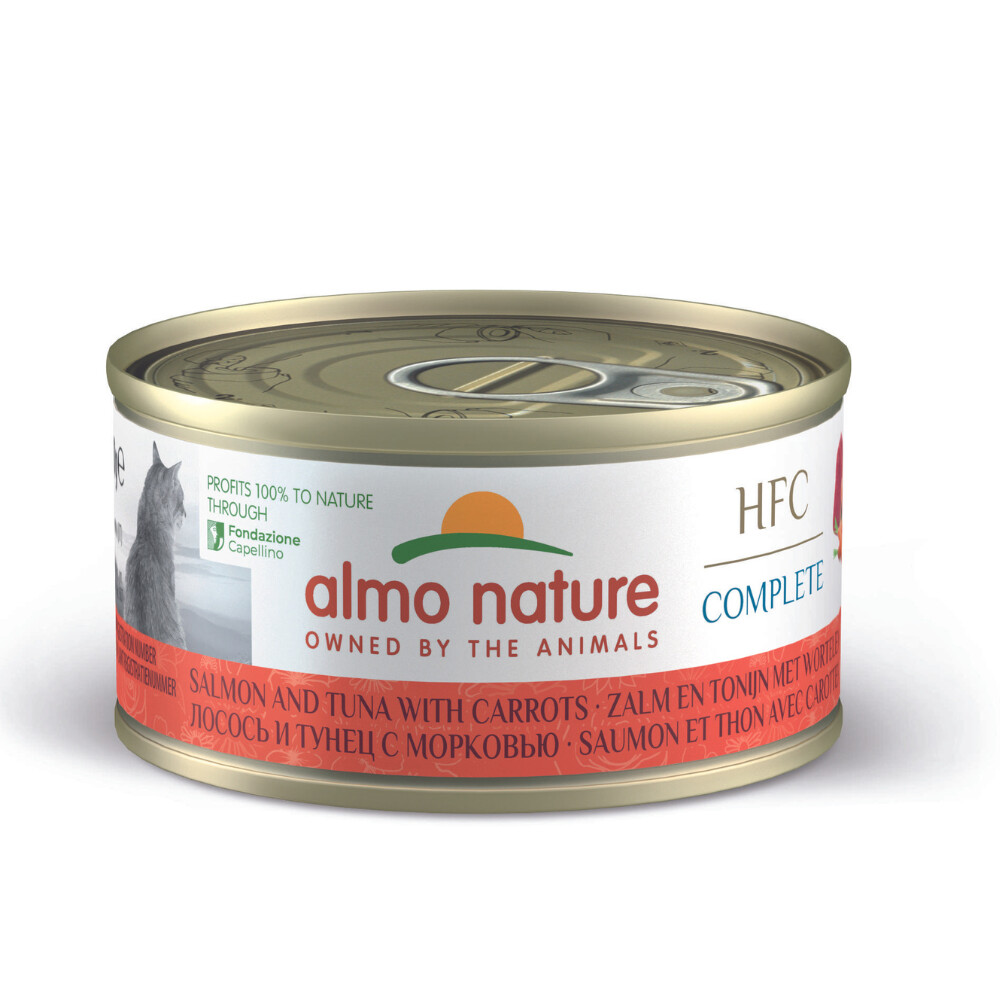 Almo Nature HFC Complete Kattenvoer Nat Zalm&Tonijn&Wortel 70 gr