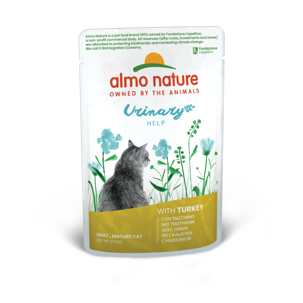 Almo Nature Urine Hulp Kattenvoer Nat Kalkoen 70 gr