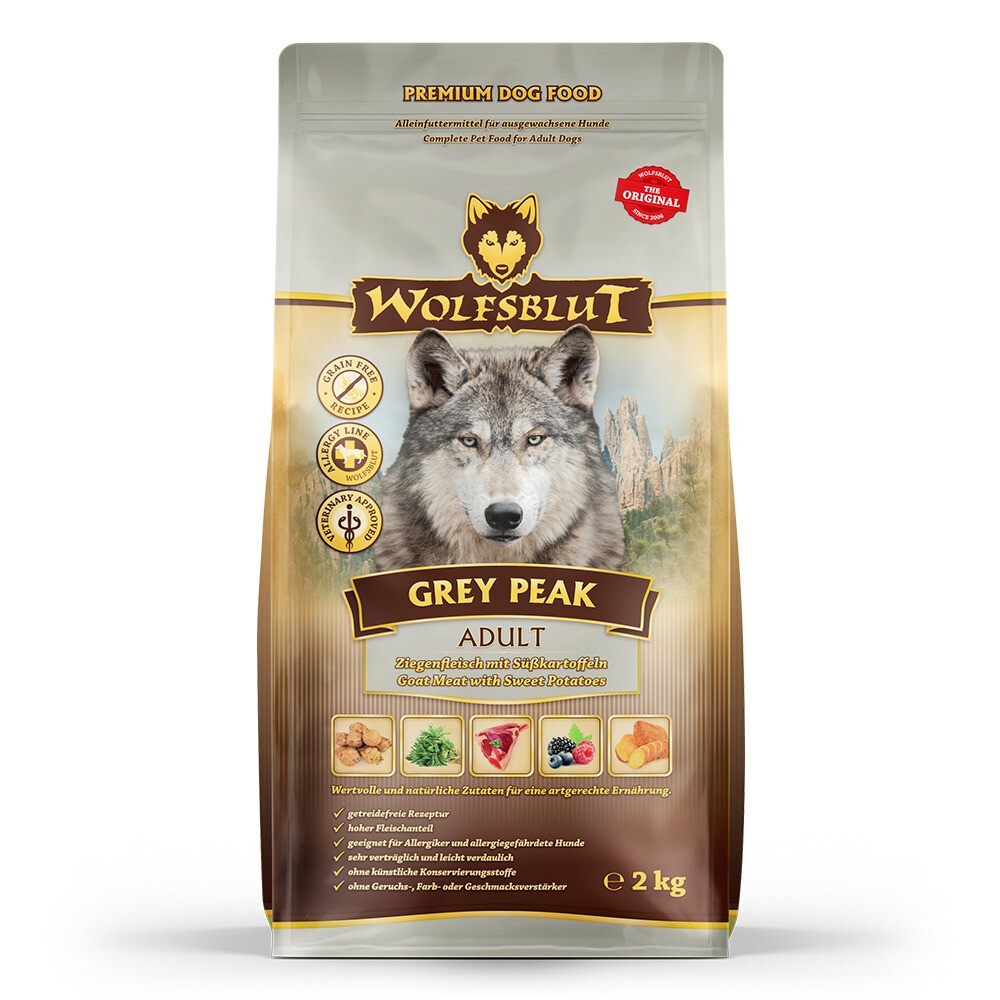 3x Wolfsblut Adult Grey Peak Hondenvoer 2 kg