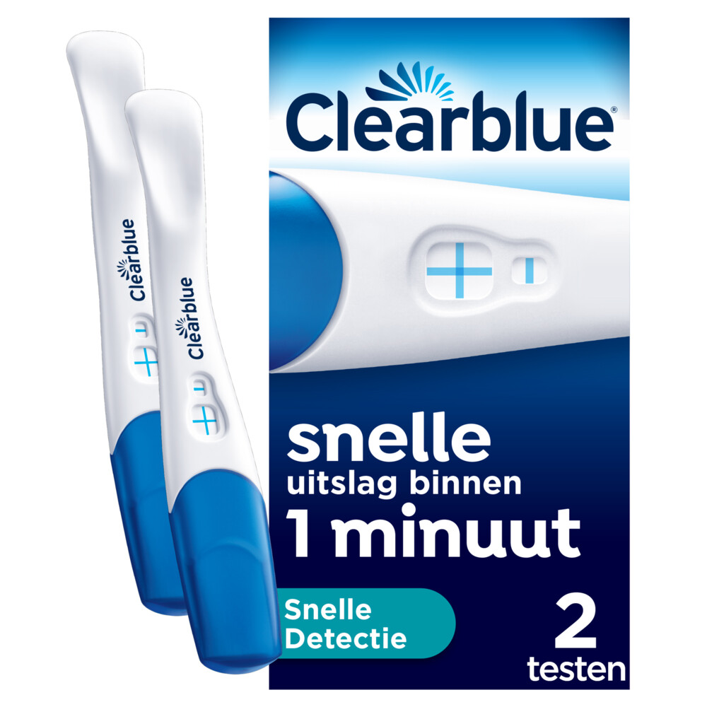 Clearblue 6x  Zwangerschapstest Snelle Detectie 2 stuks