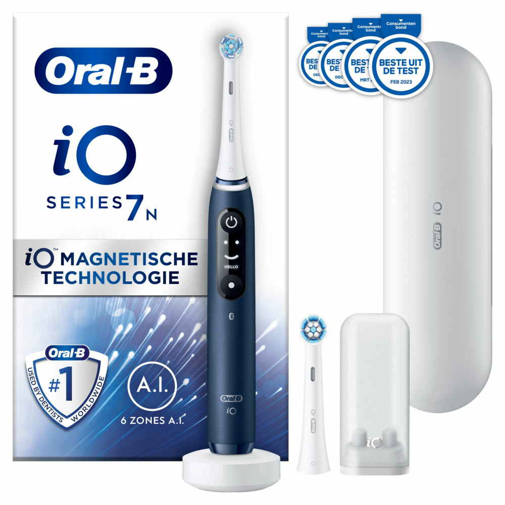 Oral-B iO Series 7n Blauw met extra opzetborstel