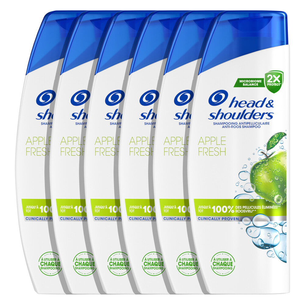 6x Head&Shoulders Shampoo Apple Fresh 300 ml