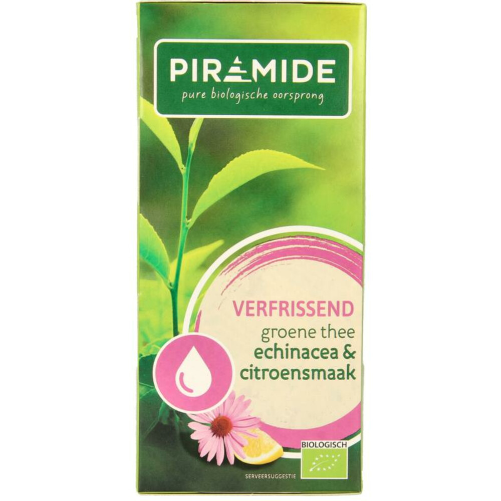 Piramide Groene Thee Verfrissend Citroen&Echinacea 20 stuks