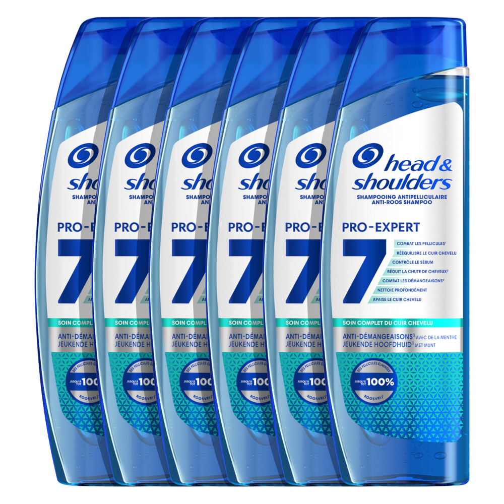 6x Head&Shoulders Shampoo Pro-Expert 7 Jeukende Hoofdhuid 250 ml