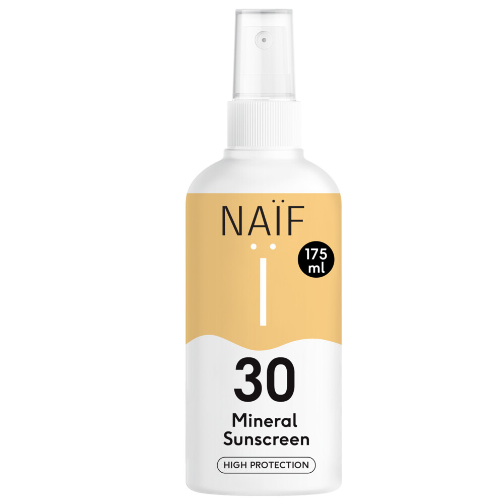 1+1 gratis: Naif Minerale Zonnebrand Spray SPF 30 175 ml