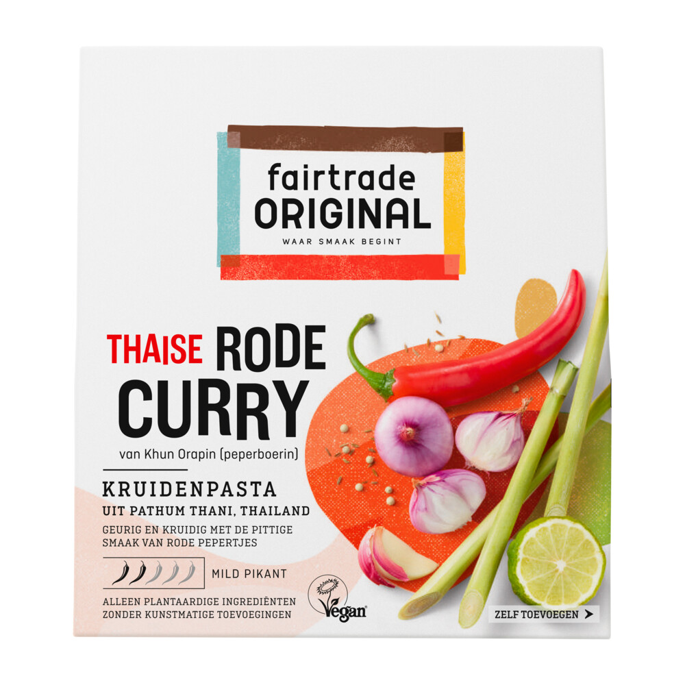 Fairtrade Original Kruidenpasta Rode Curry 70 gr